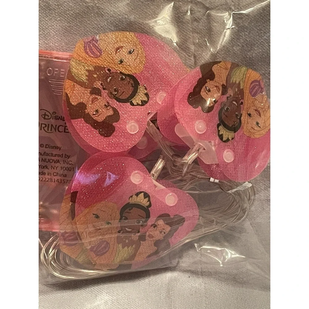 NEW Walt Disney Princesses‎ LED String Lights 5ft Battery Powered Lights
